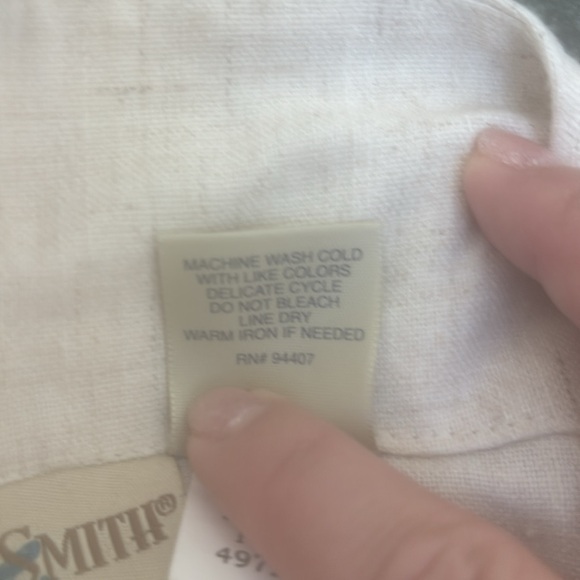 Travel Smith linen jacket with zipper and elastic band - Picture 6 of 6